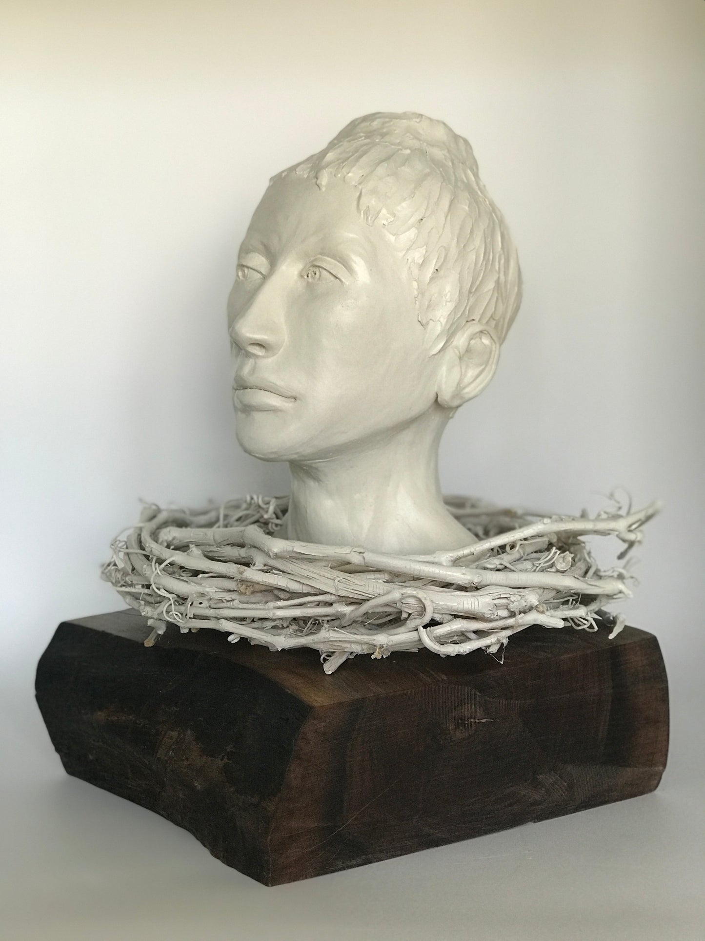 Contemporary Clay Figure Sculpture "A Season for Nesting"
