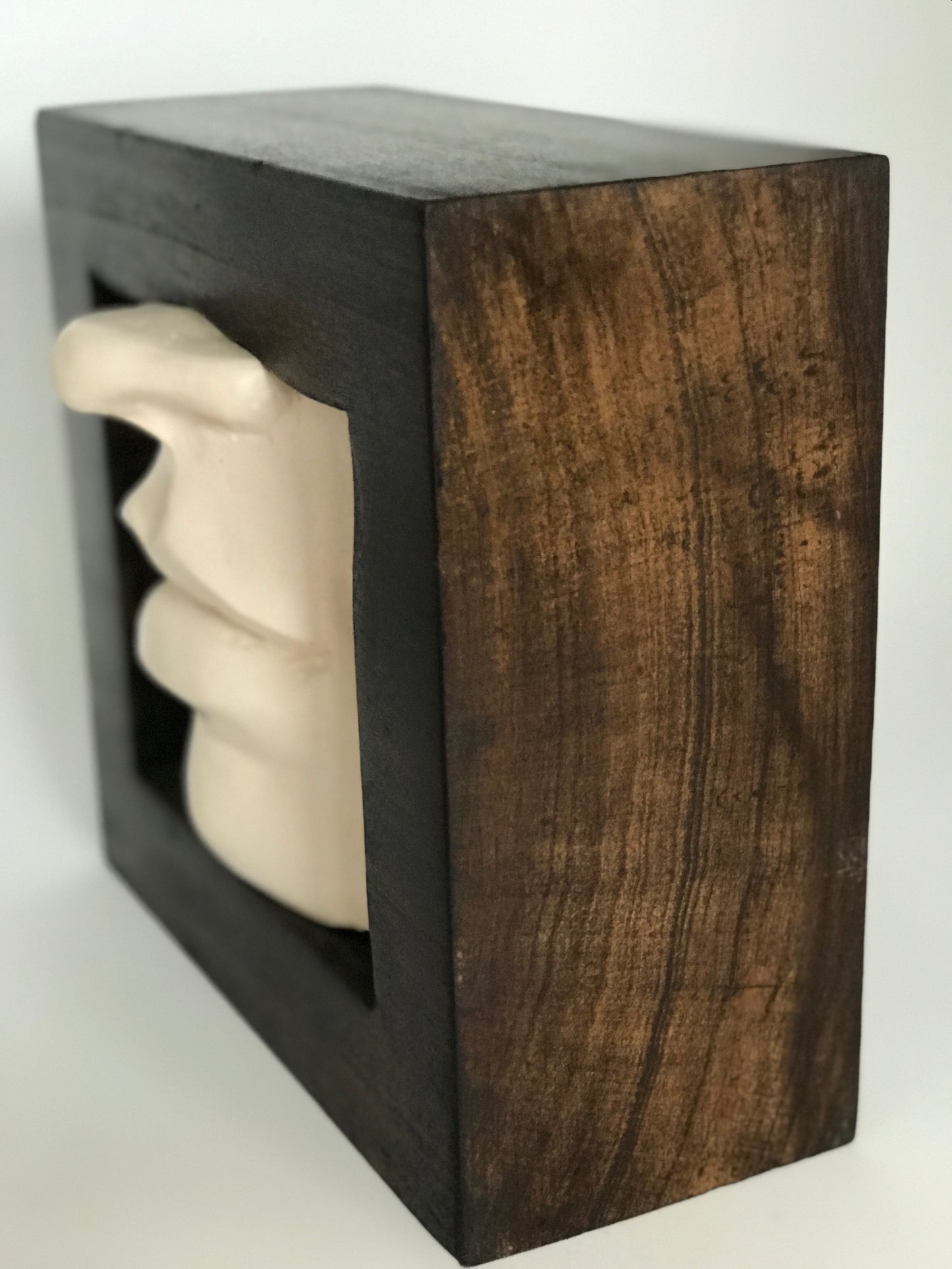 Contemporary Clay Figure Sculpture "Captive"