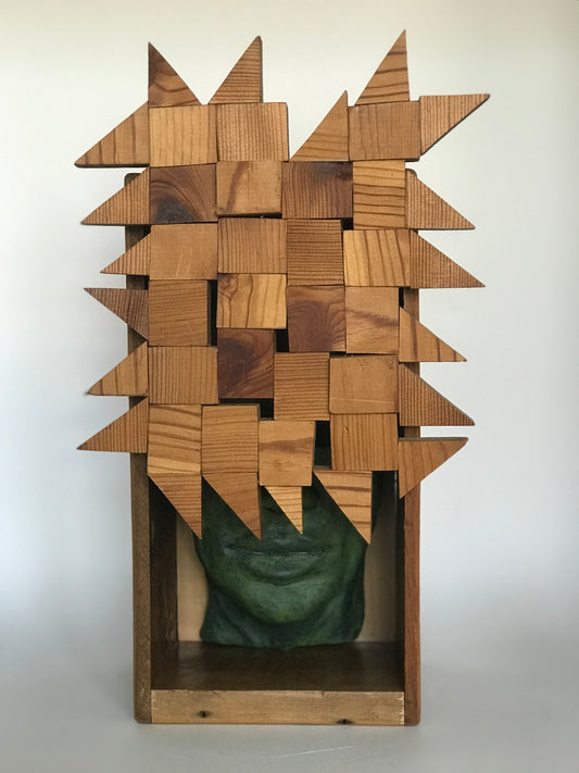 Contemporary Clay Figure Sculpture "Designer Sunglasses Gone Wild"
