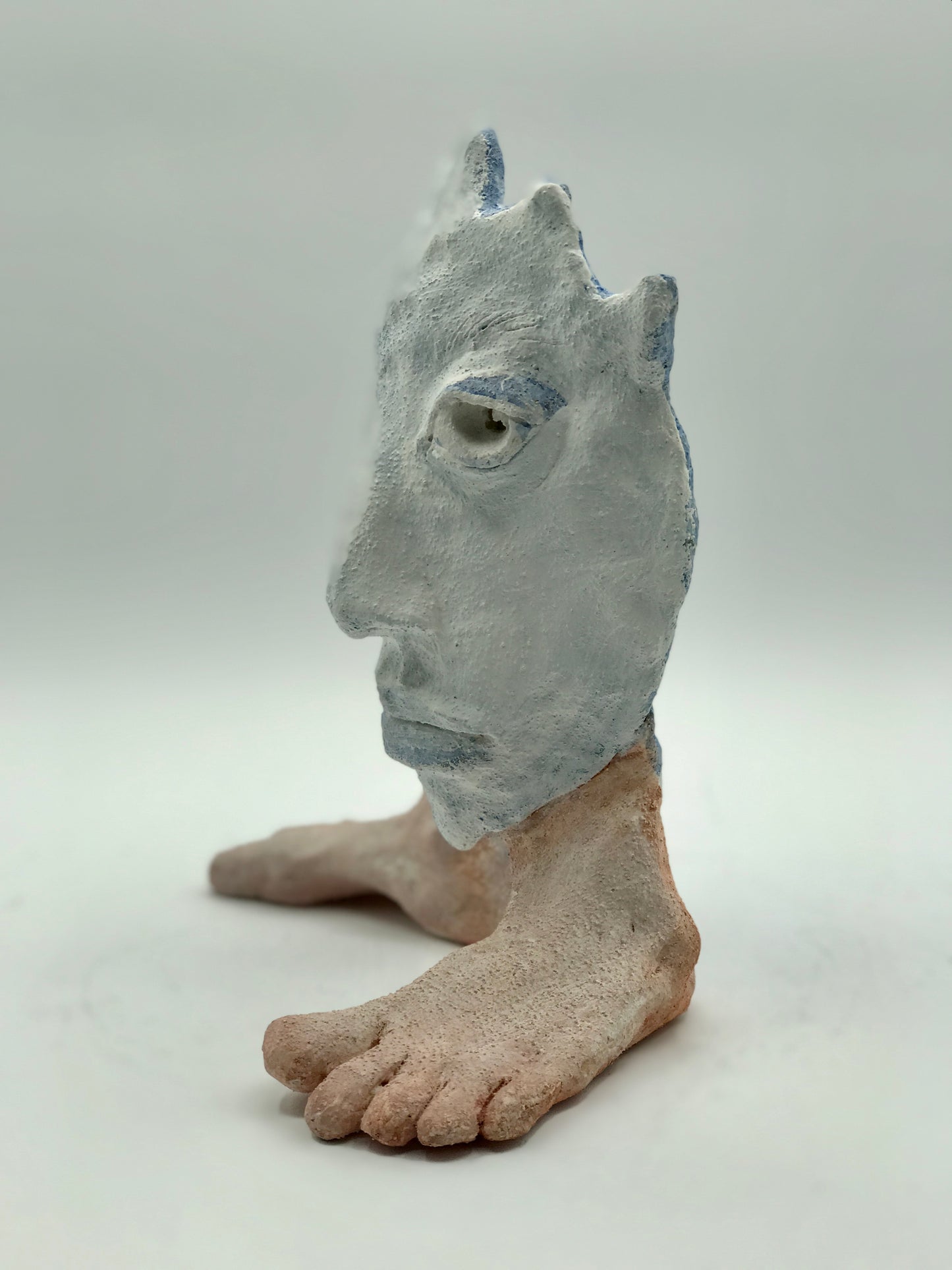 Clay Figure Sculpture "Slightly Suspicious"