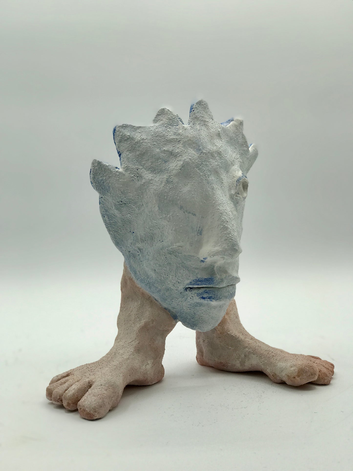 Clay Figure Sculpture "Slightly Suspicious"