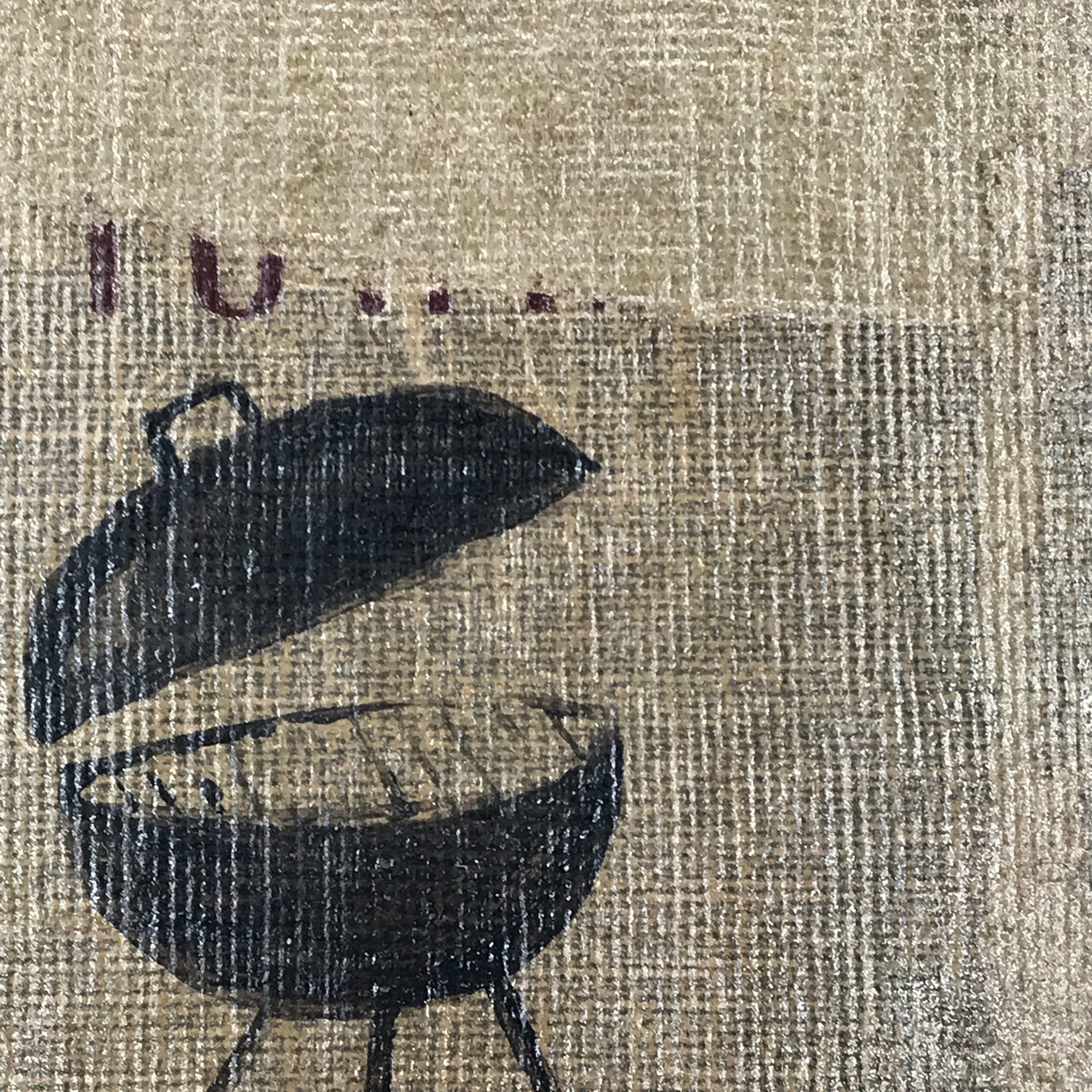 Book Cover Painting - Webster Barbecue