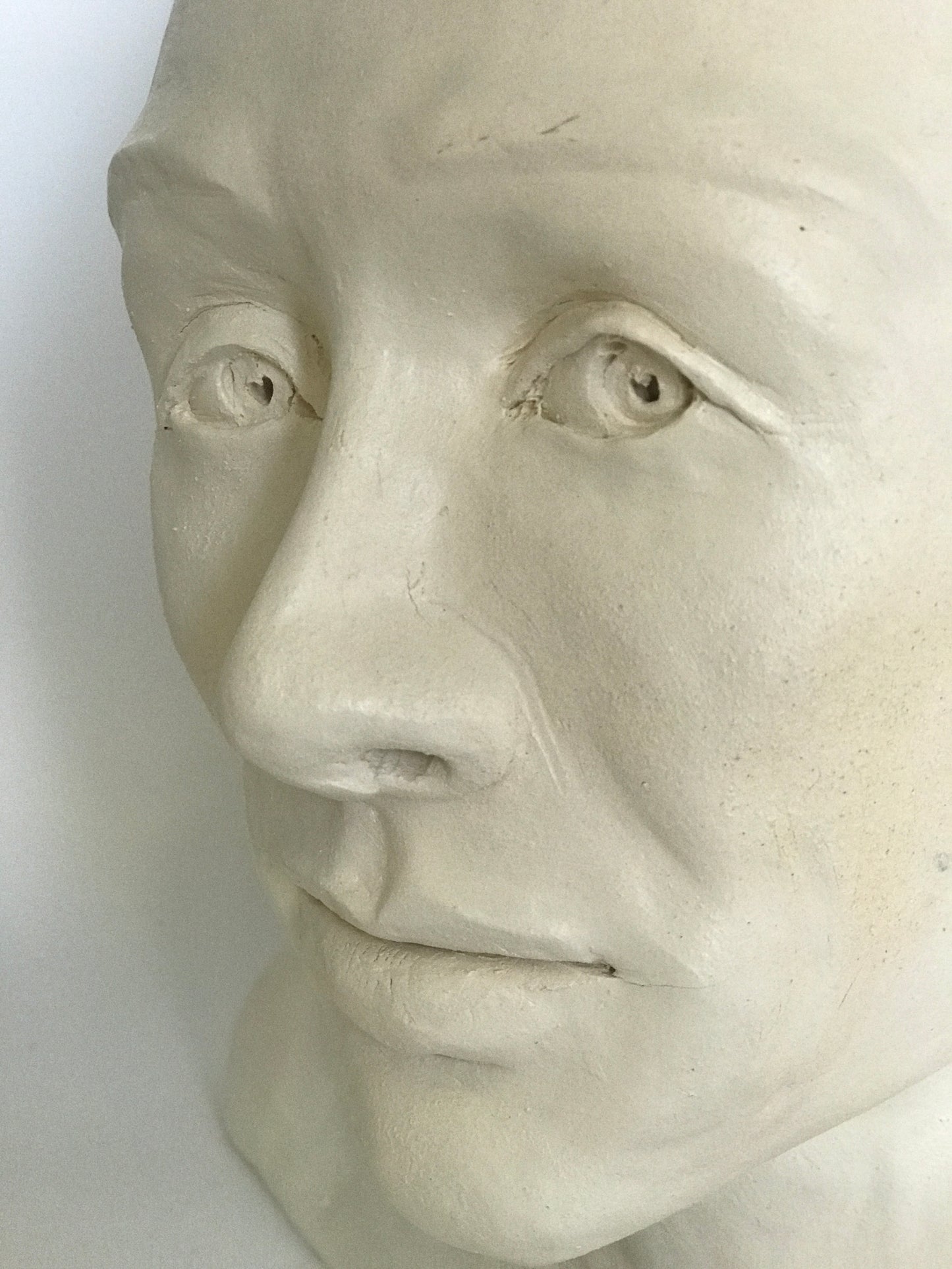 Contemporary Clay Figure Sculpture "The Pythagorean Theorem Takes Shape"
