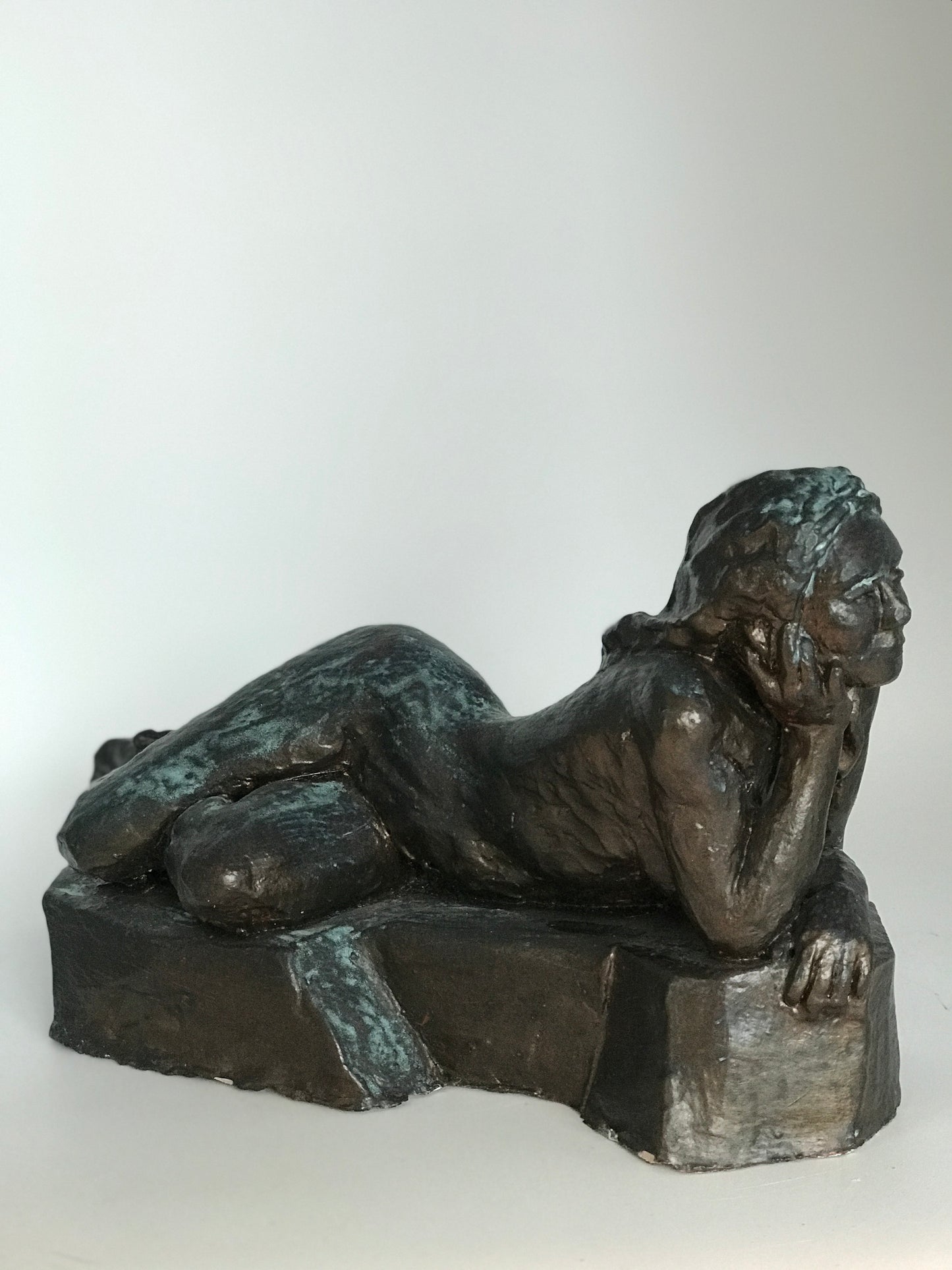 Clay Figure Sculpture "Relaxation"