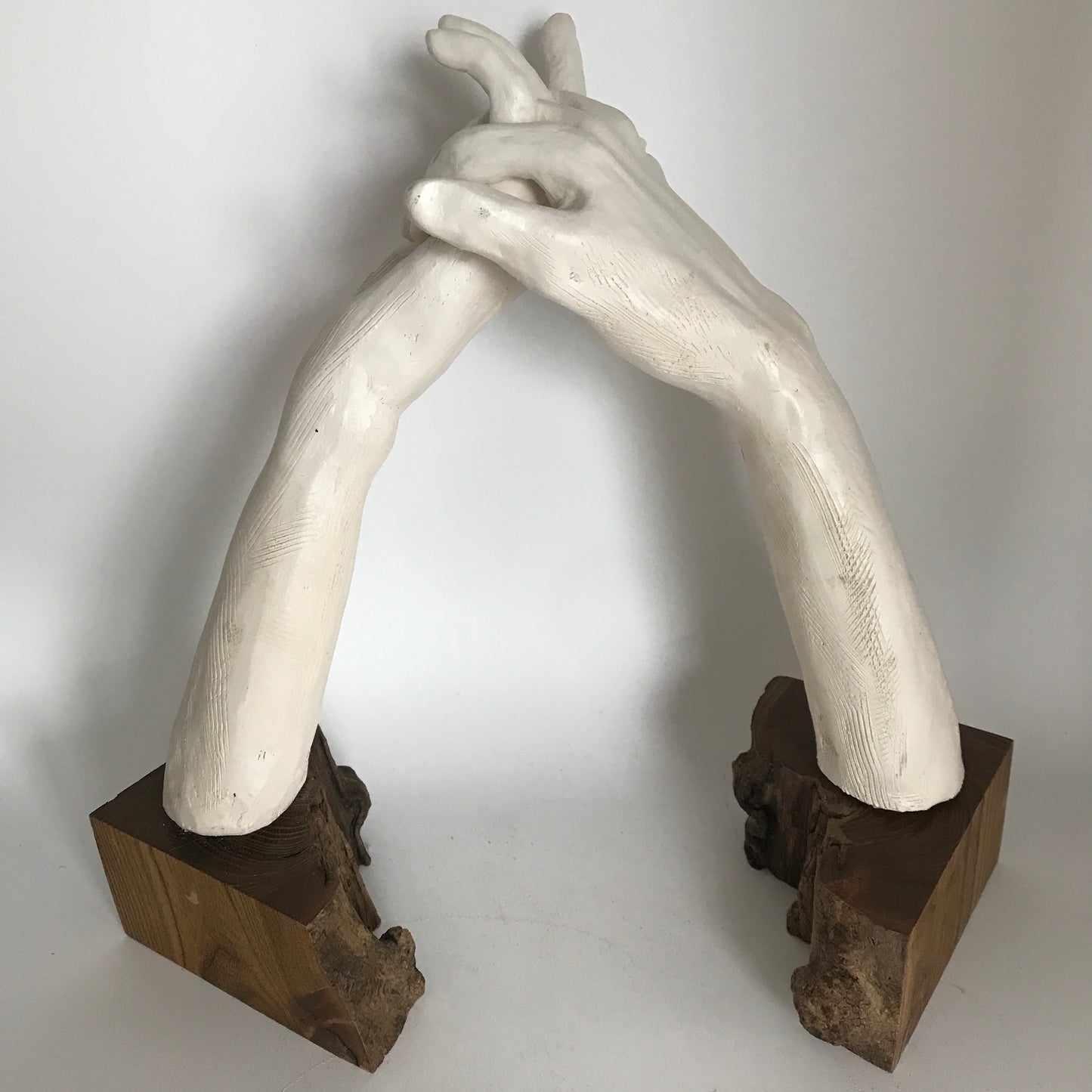 Contemporary Clay Sculpture "Together Apart"
