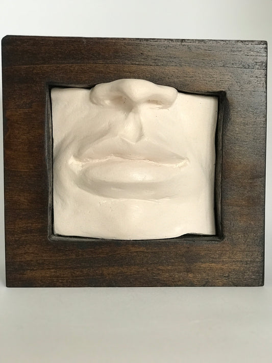 Contemporary Clay Figure Sculpture "Captive"