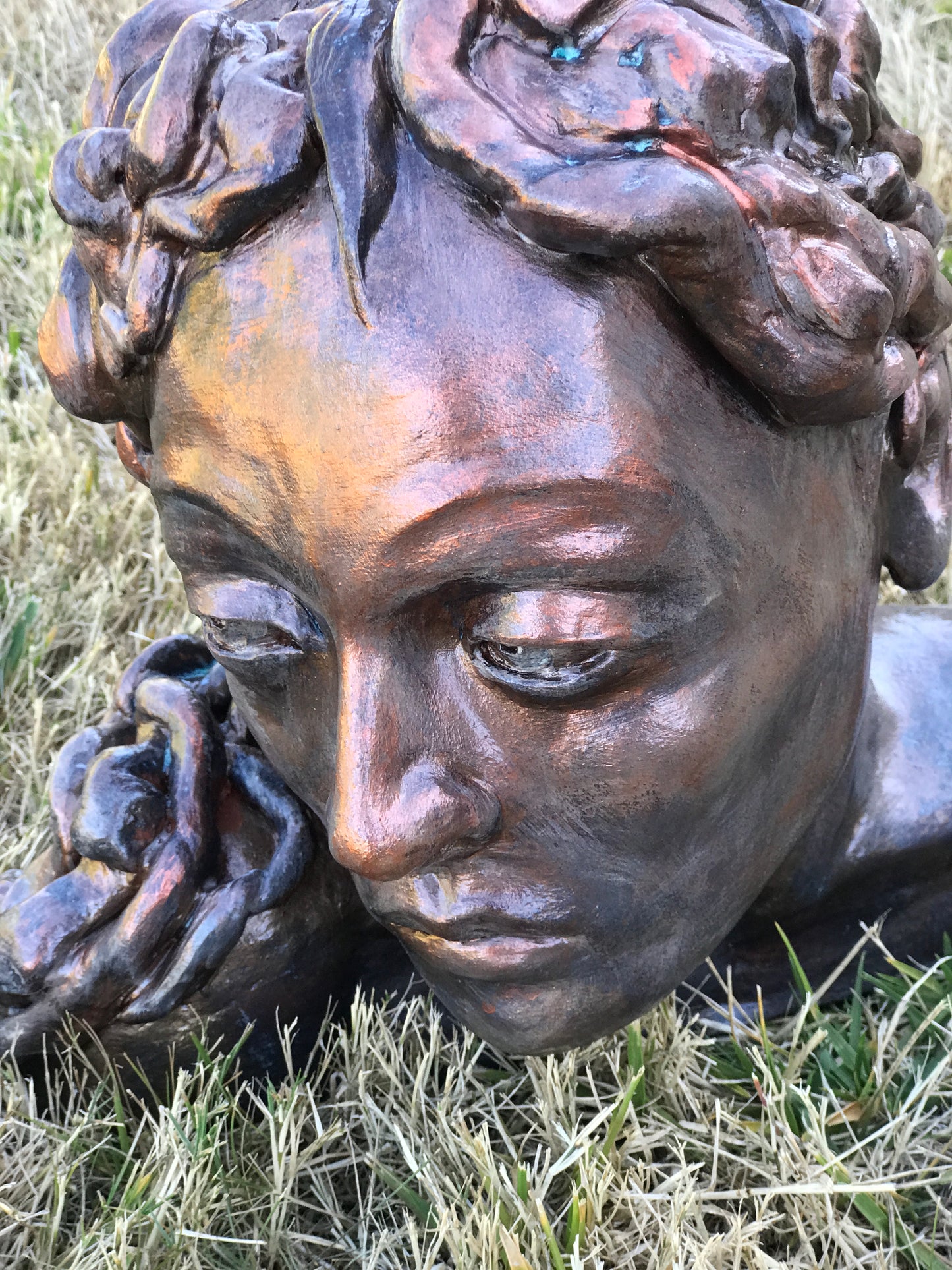 Contemporary Clay Figure Sculpture "Daphne"