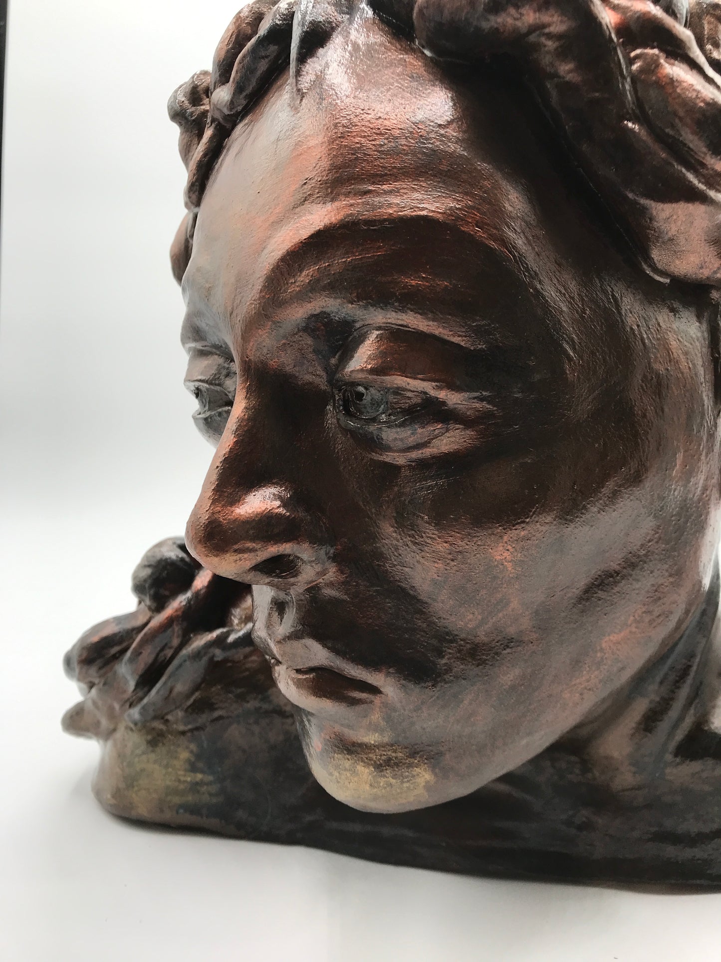 Contemporary Clay Figure Sculpture "Daphne"