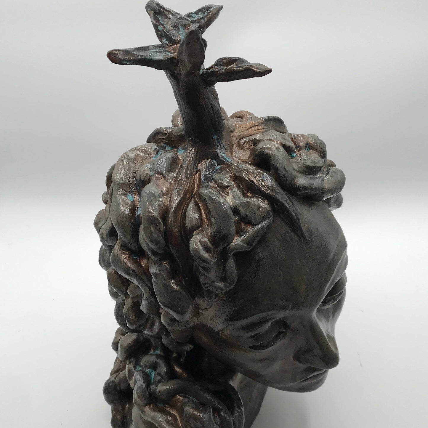 Contemporary Clay Figure Sculpture "Daphne"