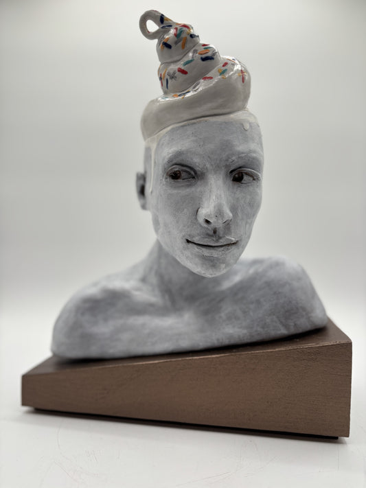 Clay Sculpture "I Just Felt a Drip"