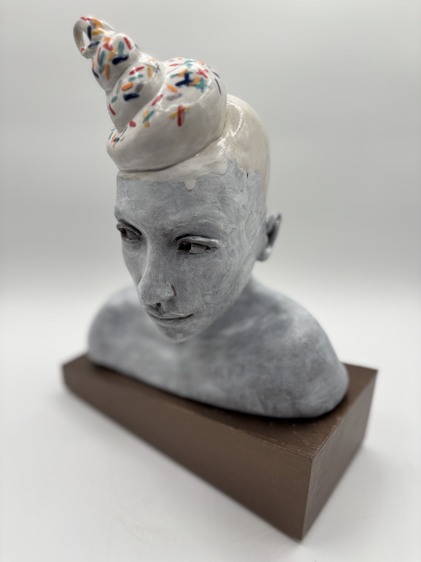 Clay Sculpture "I Just Felt a Drip"
