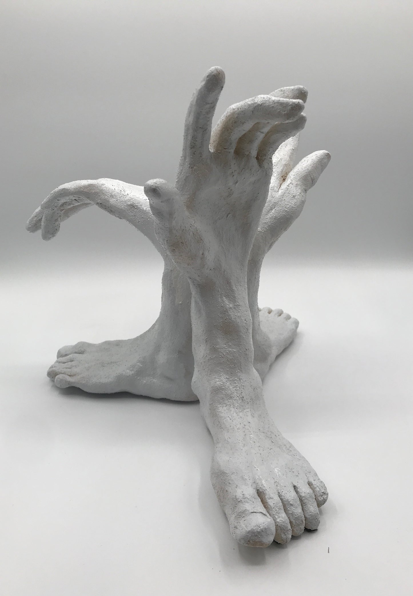 Clay Figure Sculpture "The Three Graces"