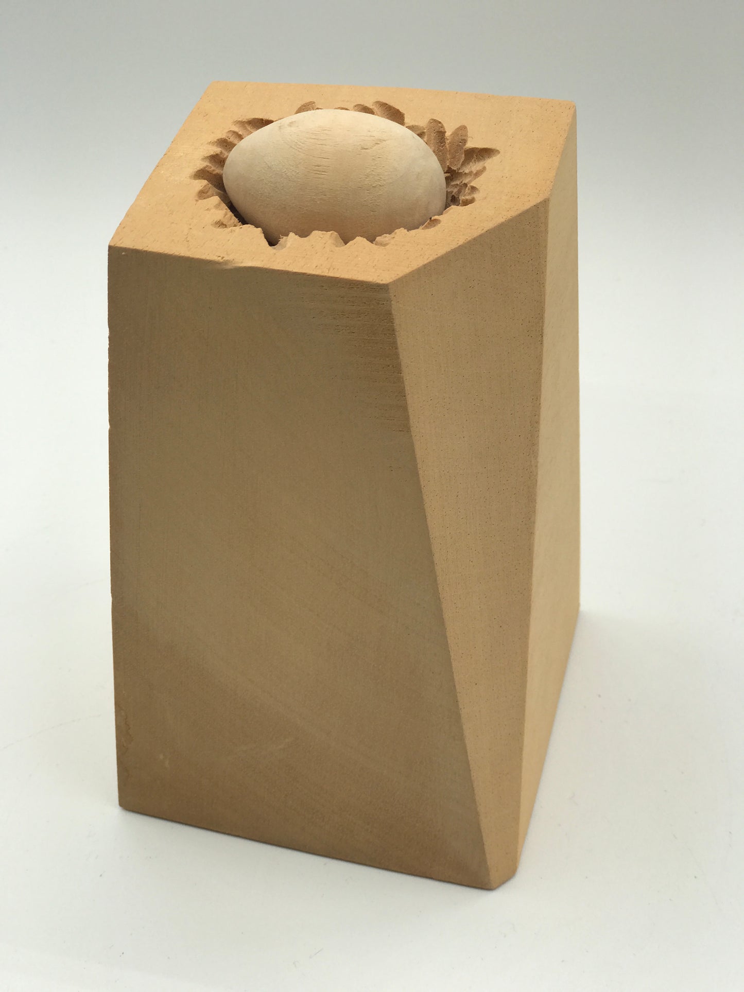 Geometric Wooden Nest - Natural Color