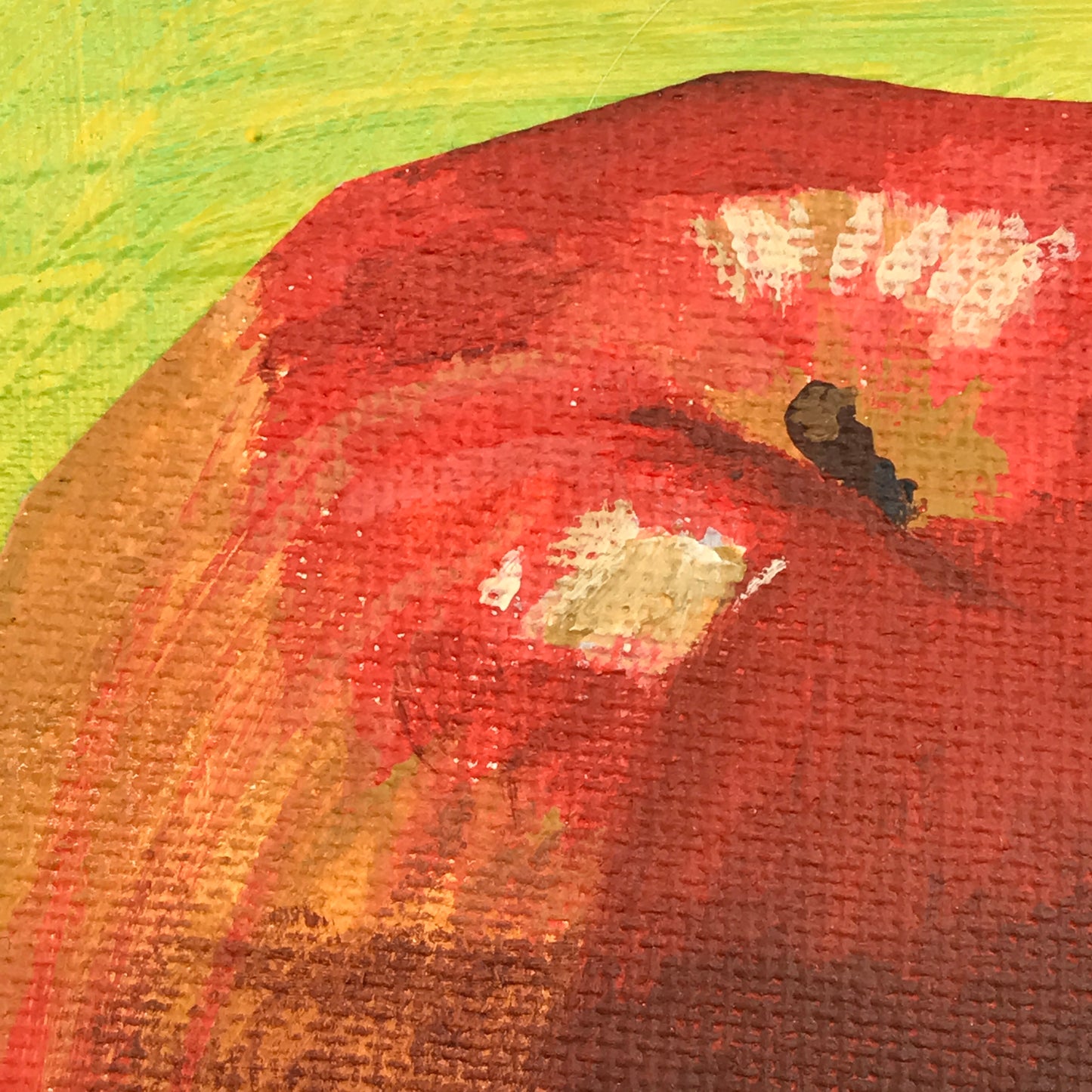 Book Cover Painting - Apple with Shadow