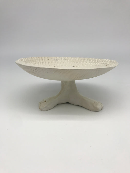Stoneware clay, Footed Bowl, Incised