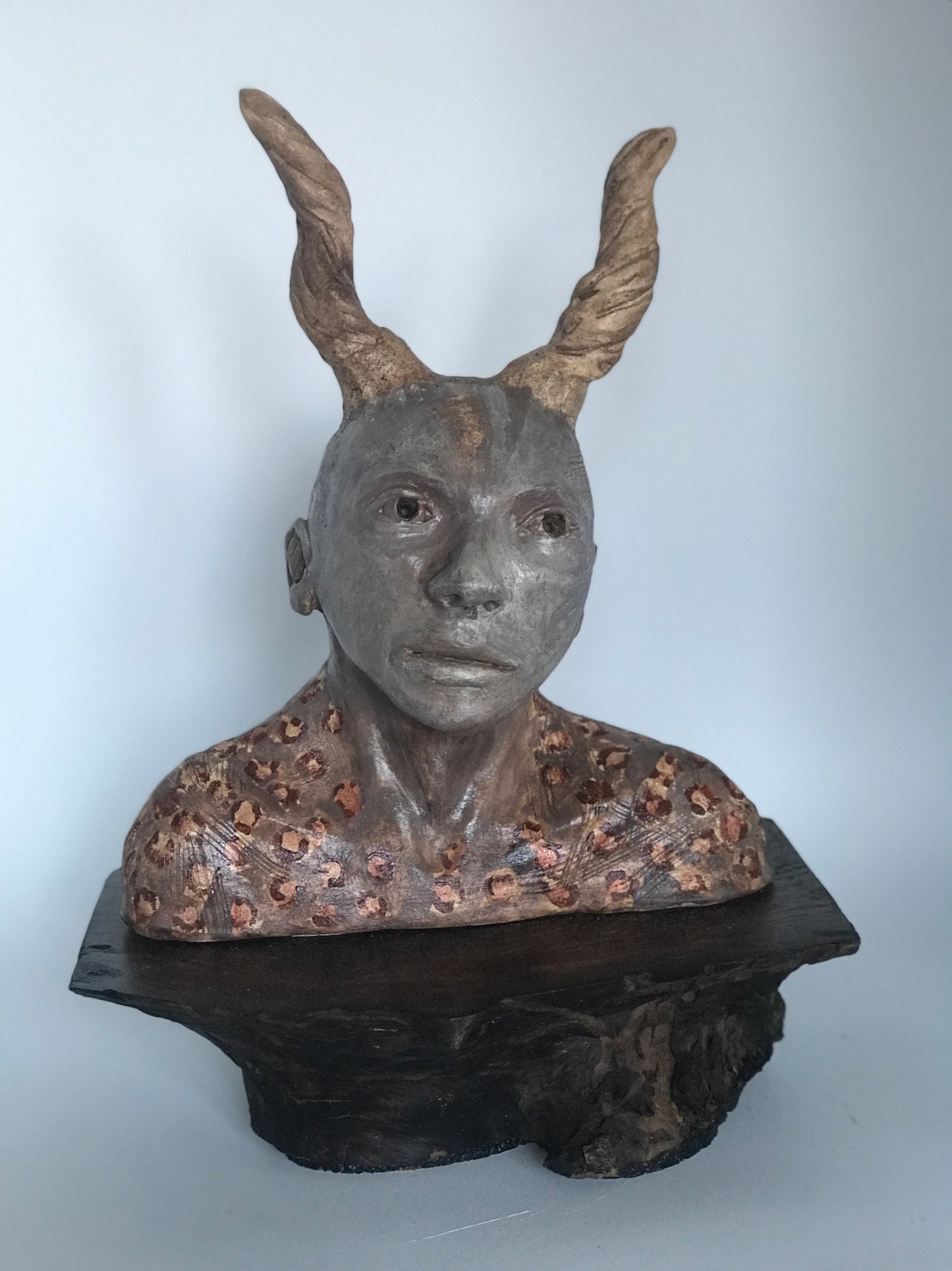 I Woke Up and There They Were: Contemporary Clay Sculpture, African Man's Face