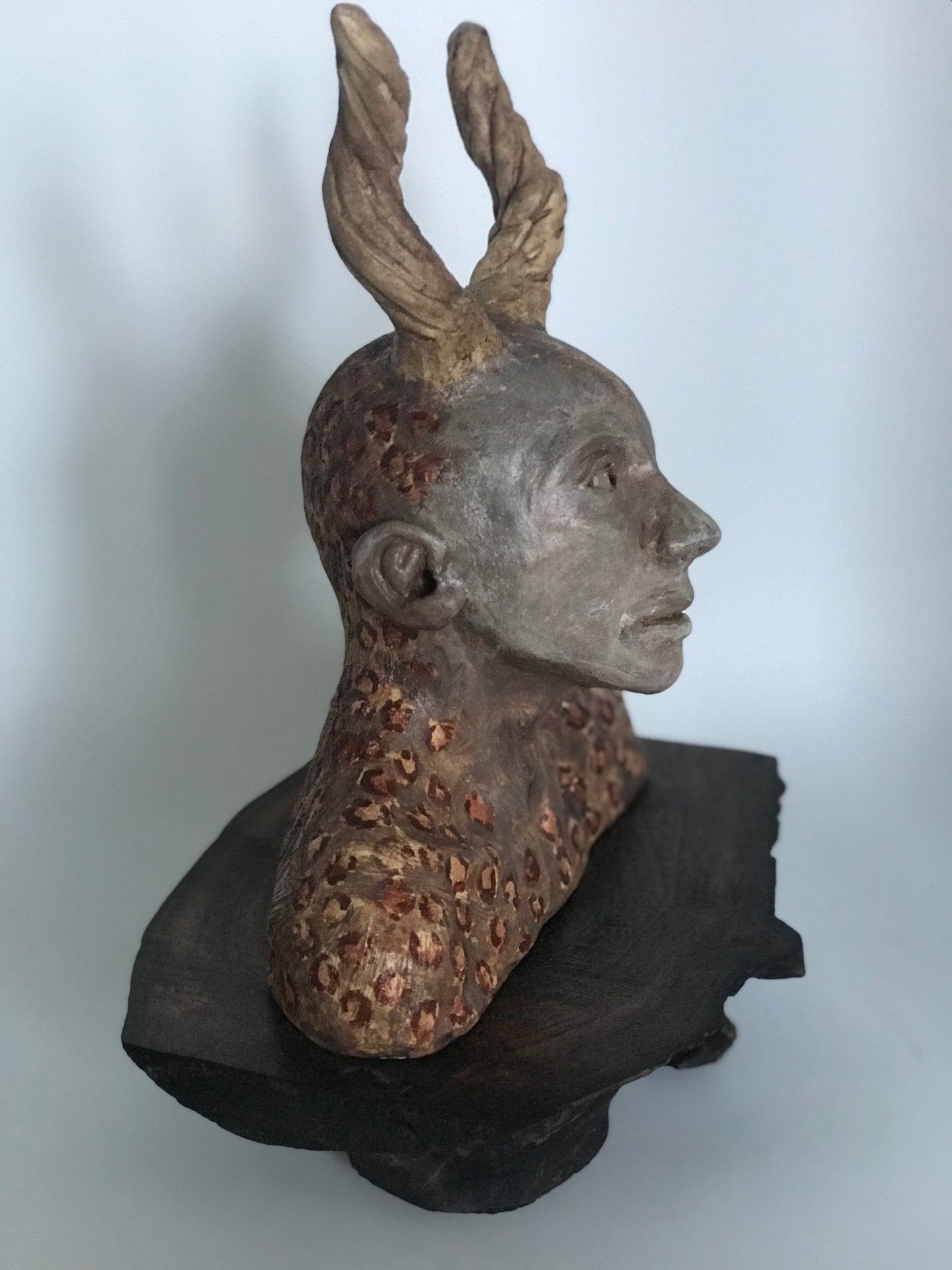 I Woke Up and There They Were: Contemporary Clay Sculpture, African Man's Face