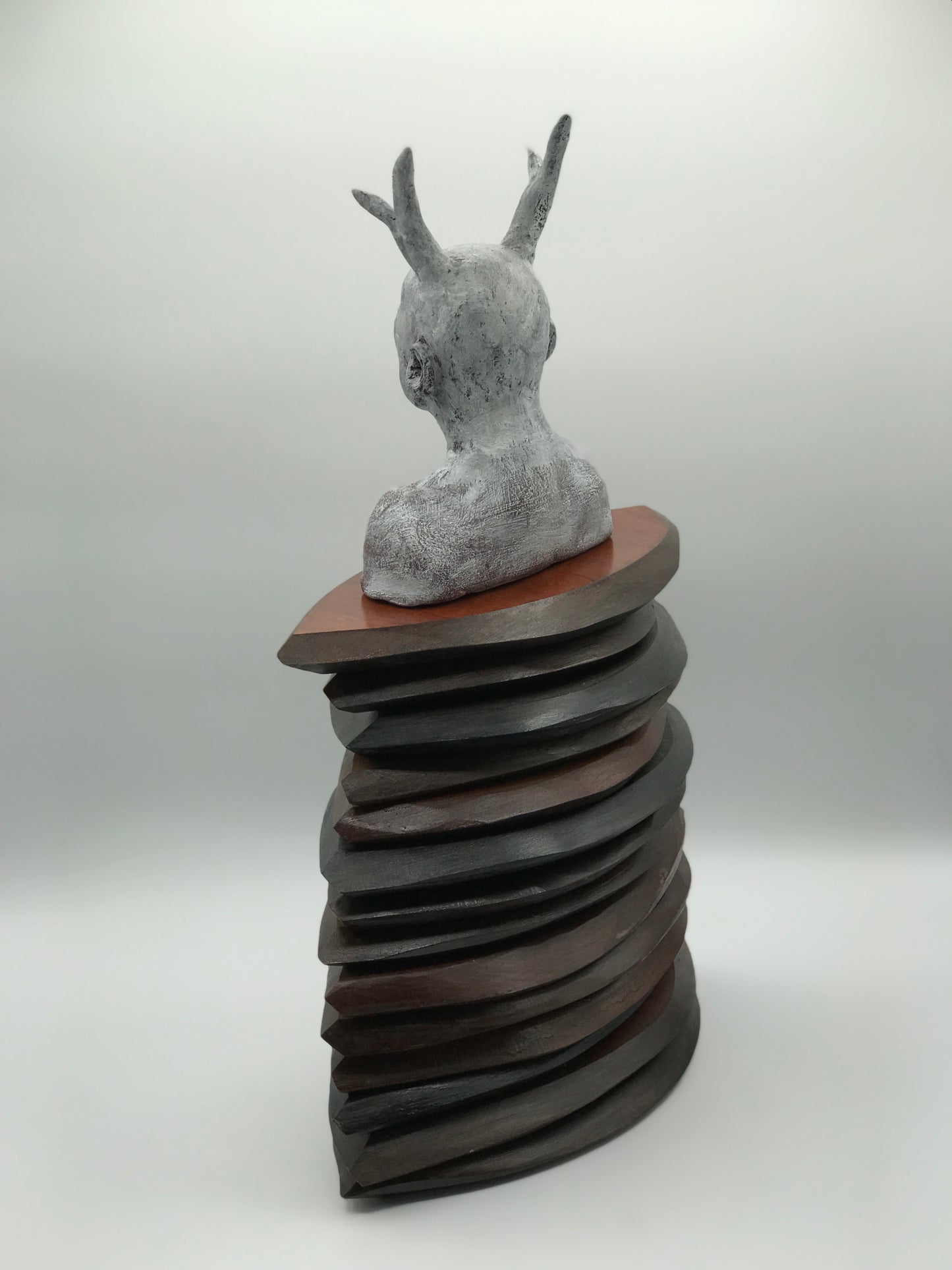 Contemporary Clay Figure Sculpture "Pride"