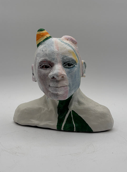 Protective Coloration: Contemporary Clay Sculpture, Man's Face