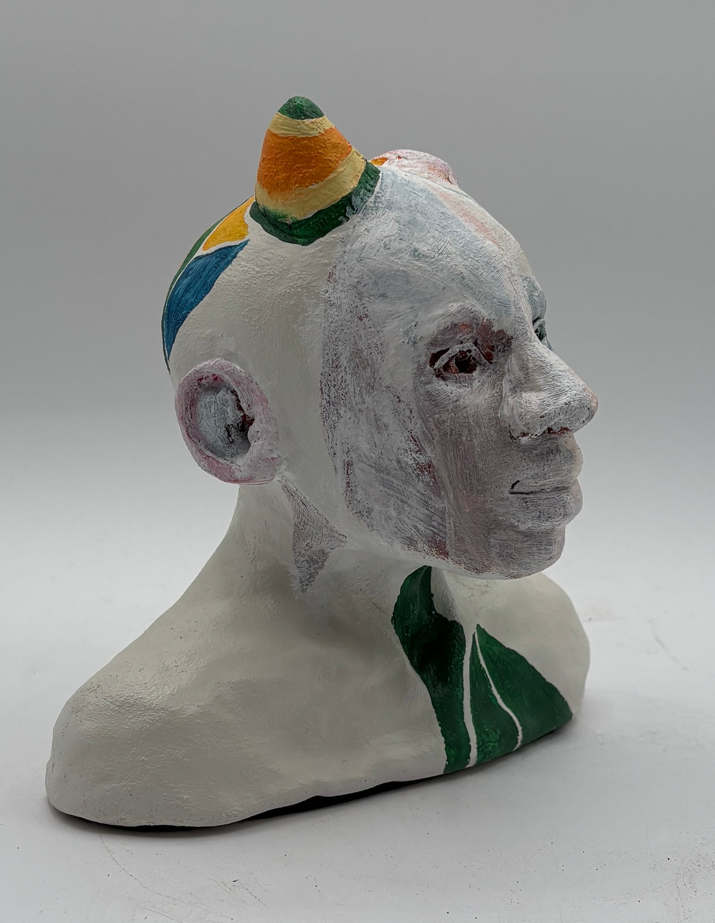 Protective Coloration: Contemporary Clay Sculpture, Man's Face
