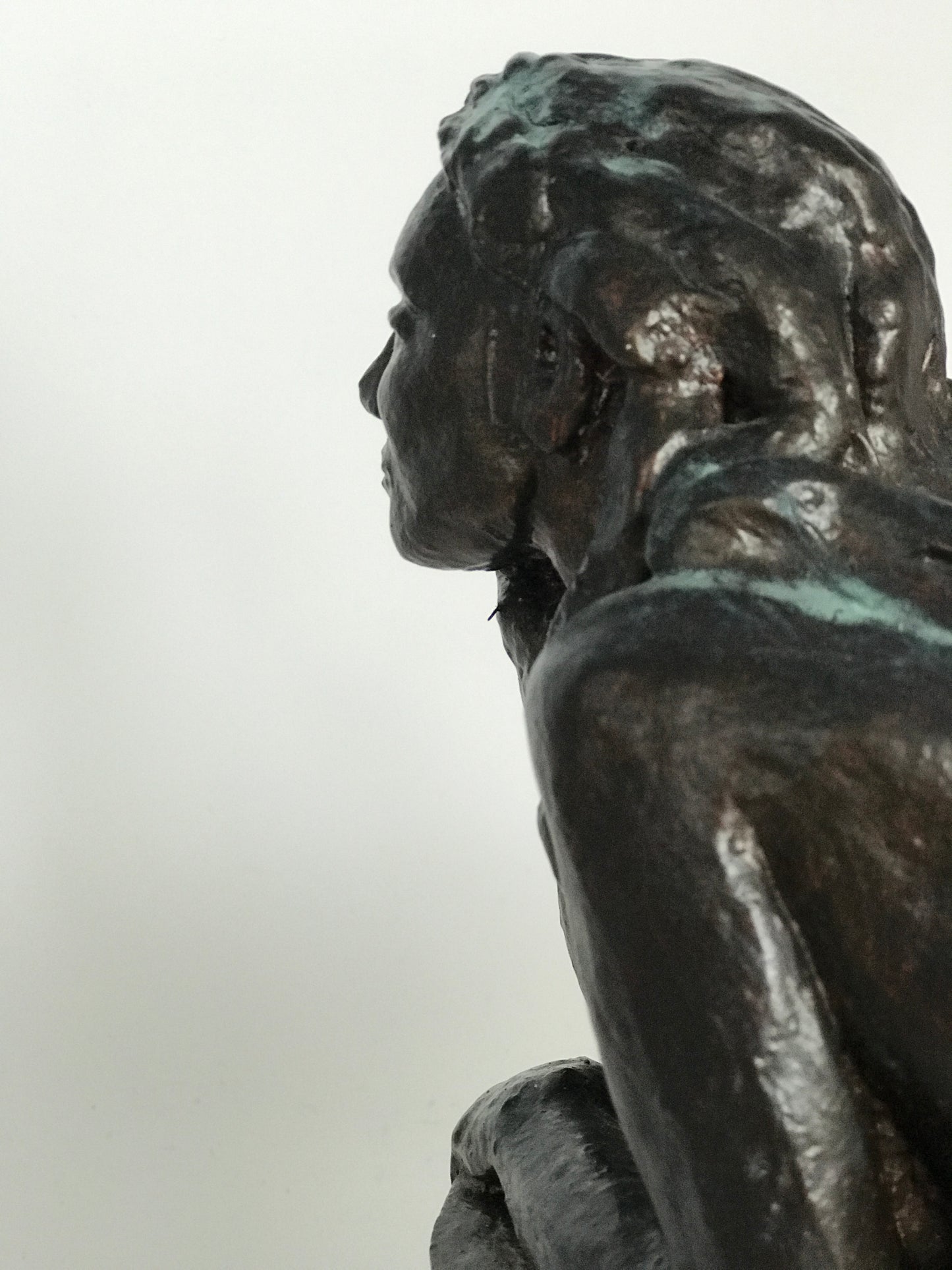 Clay Figure Sculpture "Relaxation"