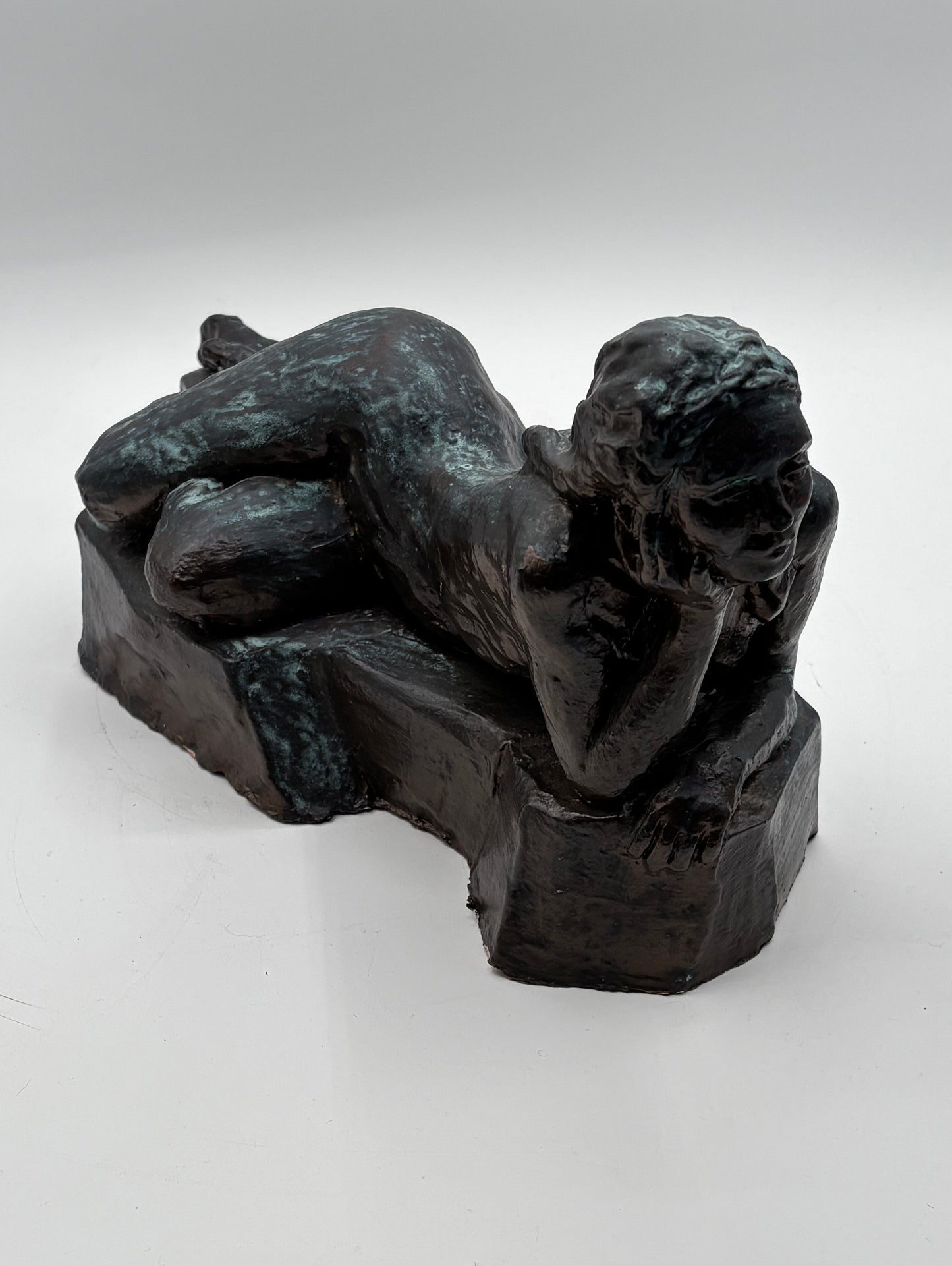 Clay Figure Sculpture "Relaxation"