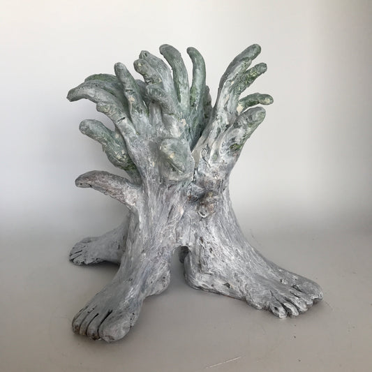 Surreal Clay Sculpture of Tree Made of Feet "Tree"